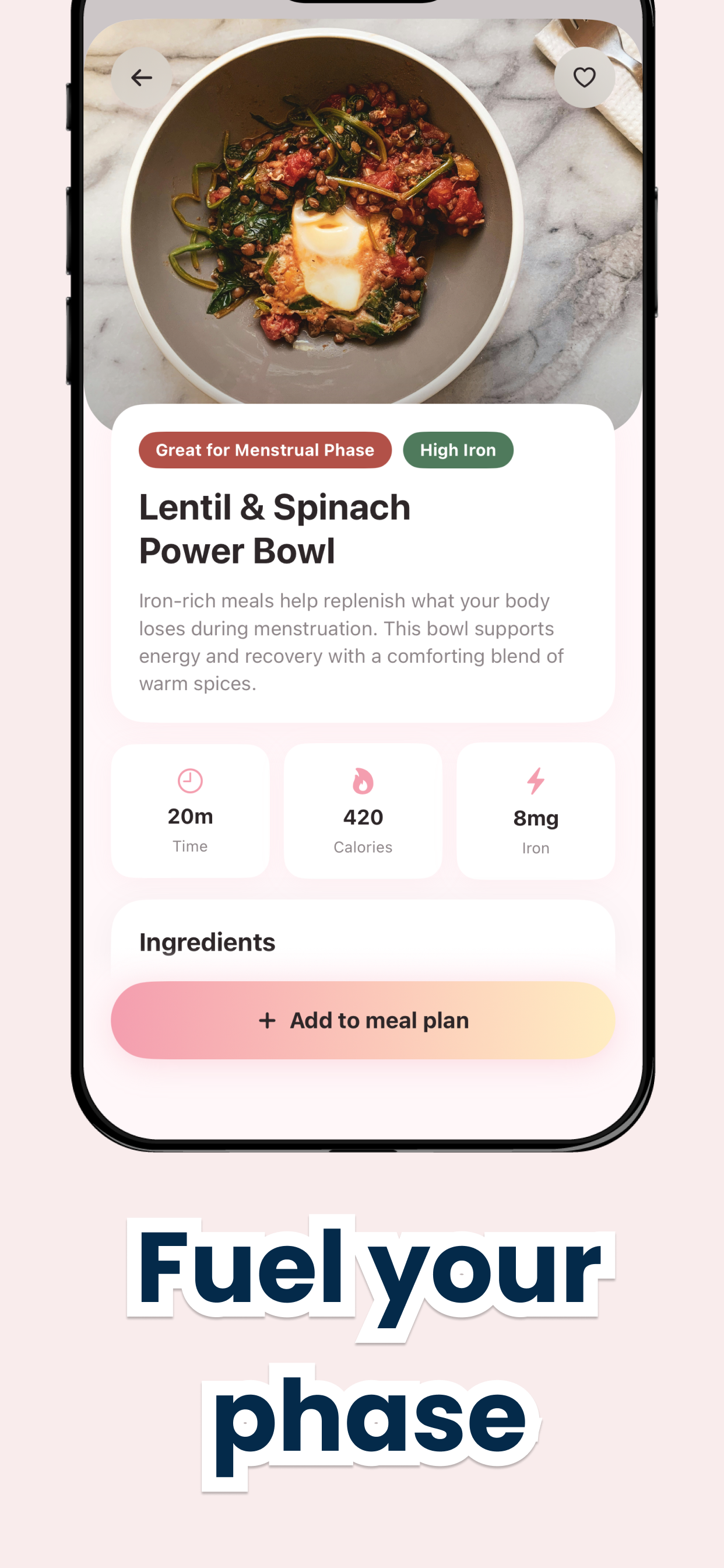 Fuel your phase — nutrition view